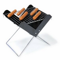 V-Grill Small Portable Charcoal BBQ Grill w/ Carry Tote